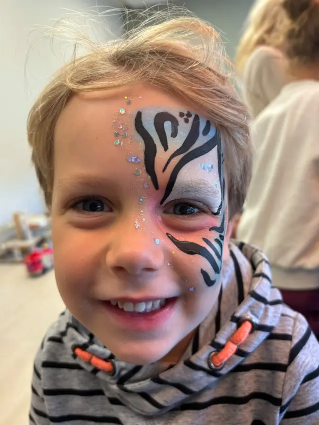 Zebra met glitter